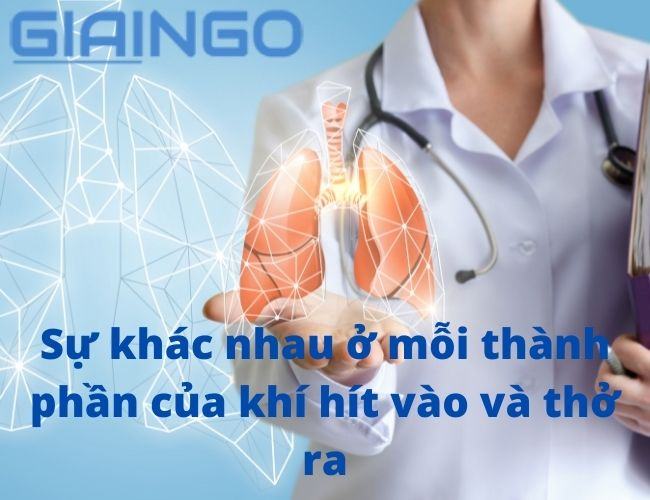 Hãy giải thích sự khác nhau ở mỗi thành phần của khí hít vào và thở ra Hãy giải thích sự khác nhau ở mỗi thành phần của khí hít vào và thở ra