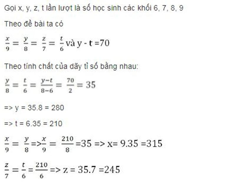 Tính chất dãy tỉ số bằng nhau