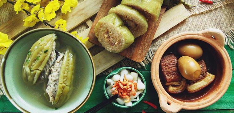 Mâm cúng tất niên gồm những gì? Ý nghĩa của cúng tất niên Mot so thuc don mam cung tat nien don gian de lam