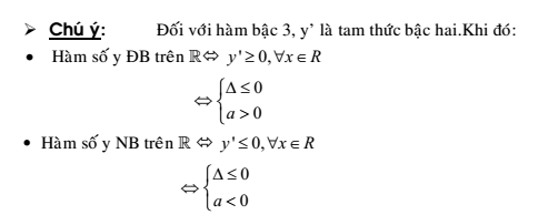 hàm số nghịch biến khi nào