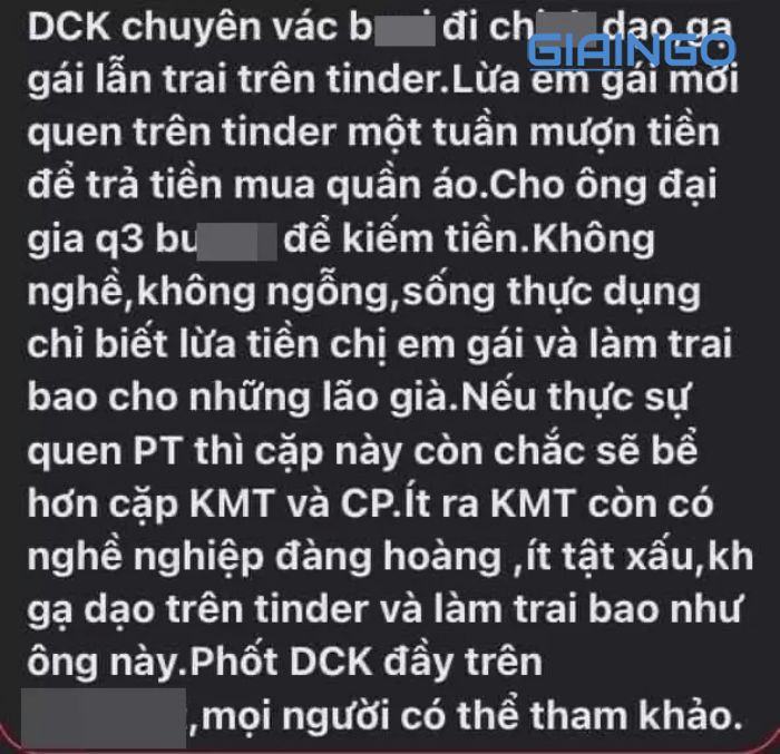 Phi công nữ ca sĩ T. đình đám hóa ra là thánh ăn hàng Tinder
