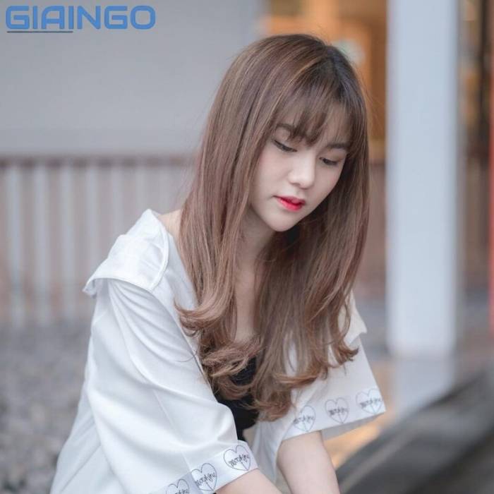 Tóc ngang lưng uốn đuôi